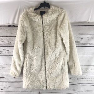 Fuzzy Full Zip Long Sleeve Jacket Sz XS